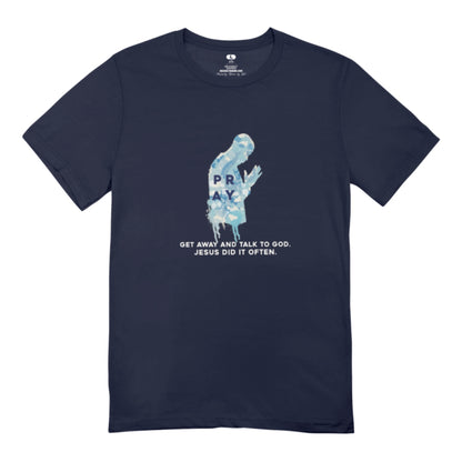 Talk to God Tee - Midnight Blue